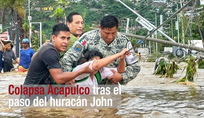 Colapsa Acapulco tras el paso del huracán John