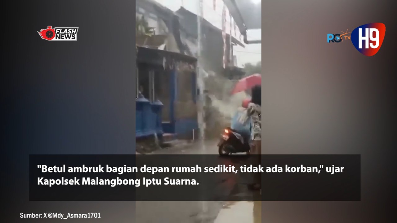 Detik-detik Rumah di Garut Ambruk saat Hujan