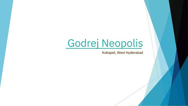 Godrej Neopolis: Spacious 3 BHK and 4 BHK Apartments in Kokapet, Hyderabad