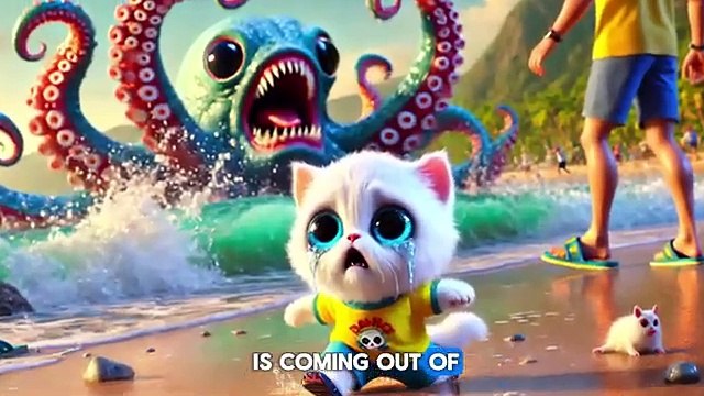 Brave Cat Rescues Kittens from a Fearsome Octopus!