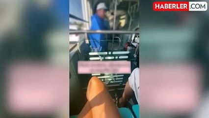 Görüntü Türkiye'den! Otobüste kendini taciz eden adamı böyle kayda aldı