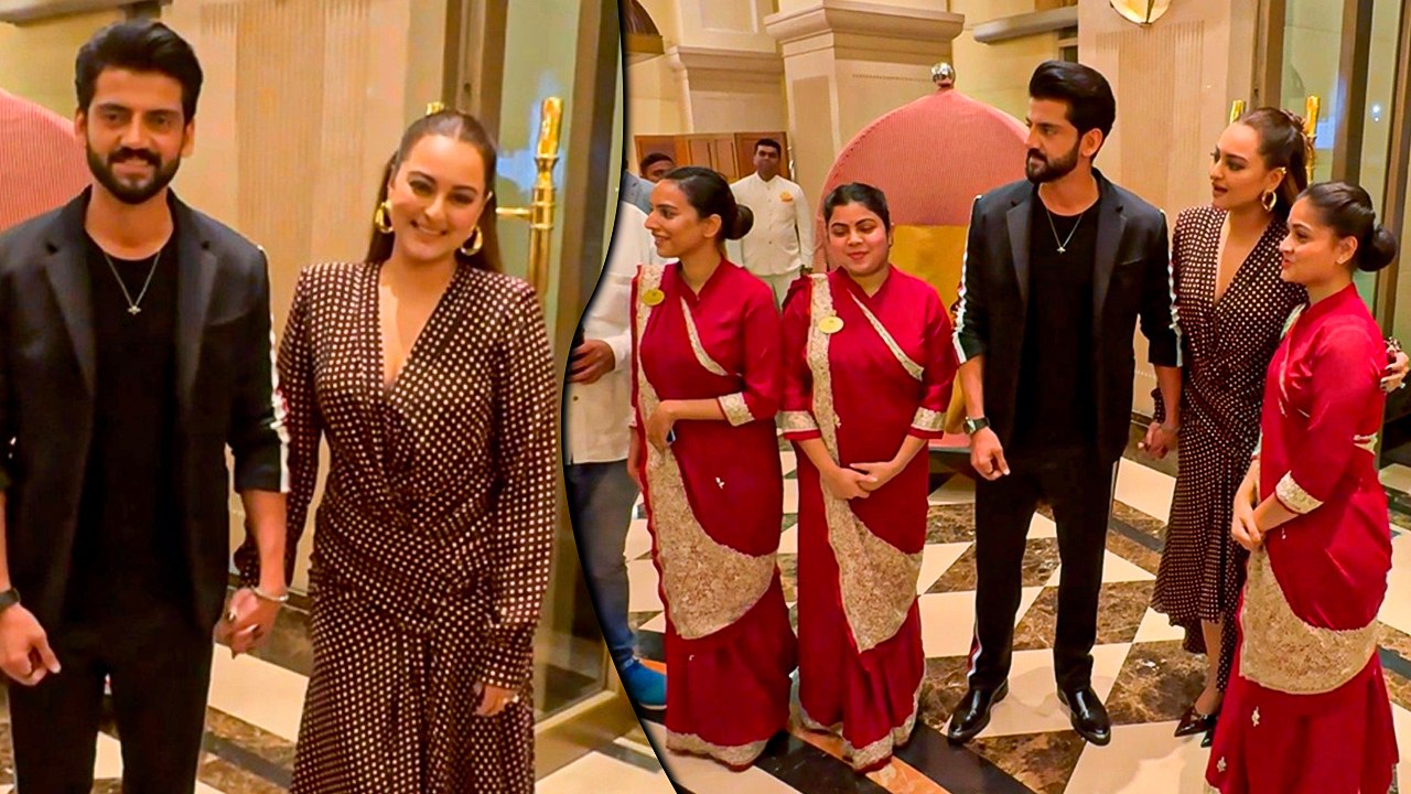 Cutest Couple: Sonakshi Sinha & Zaheer Iqbal Sweetly Get Pictures Clicked With Hotel Staff!