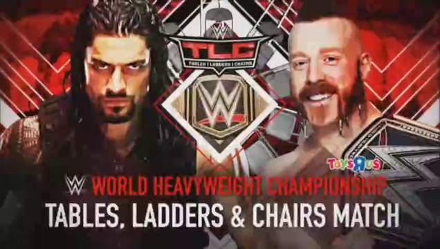 WWE TLC 2015 - Roman Reigns vs Sheamus (TLC Match, WWE World Heavyweight Championship)