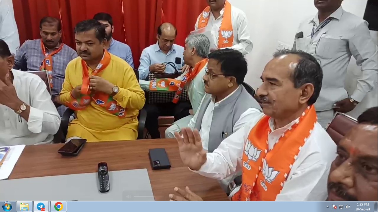 भाजपा प्रदेश प्रभारी राधा मोहन दास अग्रवाल और प्रदेश अध्यक्ष मदन राठौड़ का अलवर दौरा