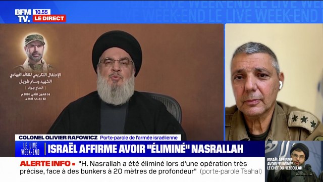 Hezbollah: Hassan Nasrallah a été éliminé lors d'une opération très précise, face à des bunkers à 20 mètres de profondeur , affirme le porte-parole de l'armée israélienne