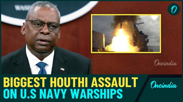 Houthis Rain Hellfire on U.S. Warships in It's Biggest Red Sea Blitz: Pentagon Denies Claims of Hit