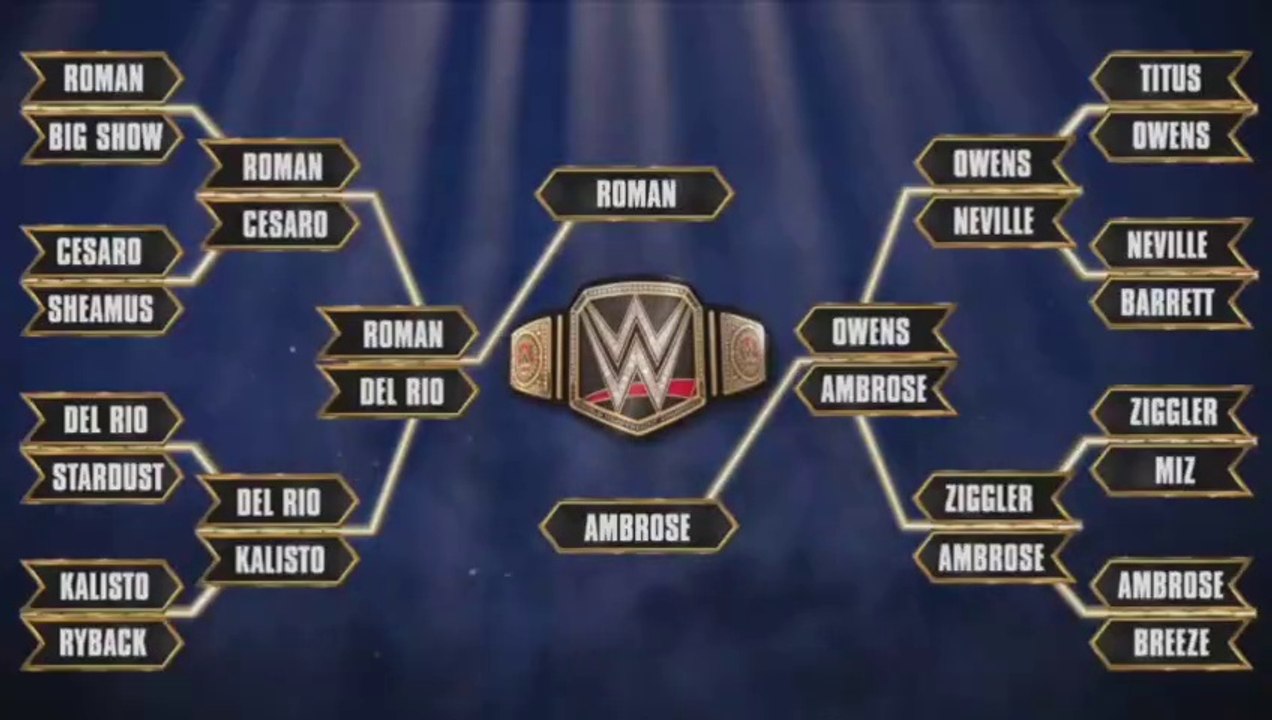 WWE Survivor Series 2015 - Roman Reigns vs Dean Ambrose (Vacant WWE World Heavyweight Championship)