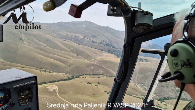 emGAZELA H-45 (SA342) Soko - Srednja ruta Paljenik Relej Vlašić VASP S24+ 2024