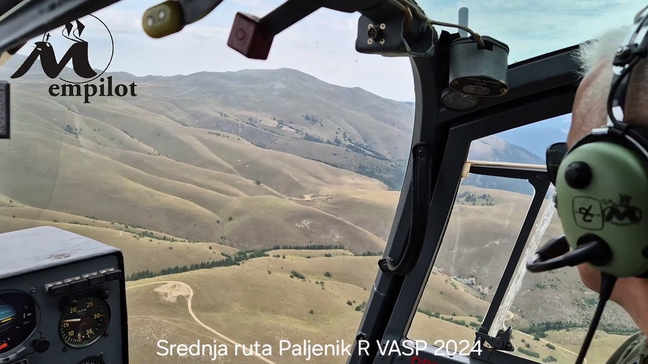 emGAZELA H-45 (SA342) Soko - Srednja ruta Paljenik Relej Vlašić VASP S24+ 2024