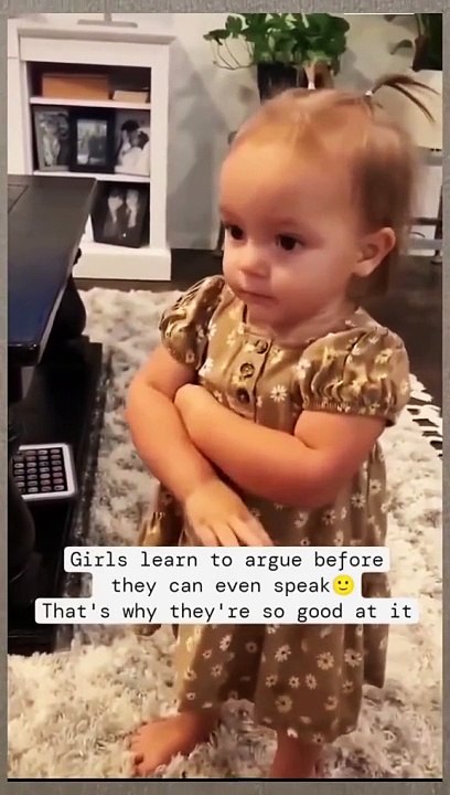 Never Argue With A Girl - Funny Baby Video