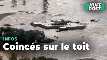 Une cinquantaine de patients et soignants se sont retrouvés coincés sur le toit d’un hôpital inondé