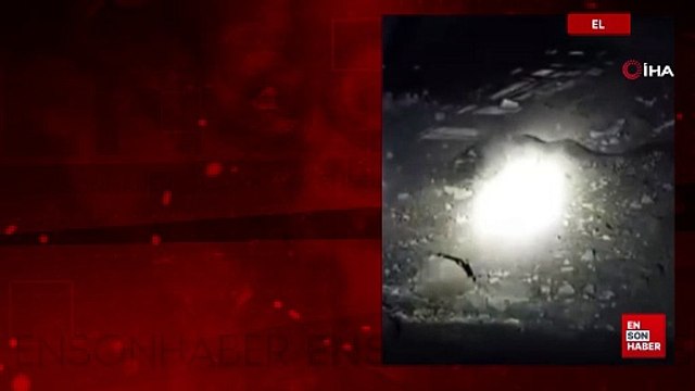 Elazığ’da 2 metrelik engerek yılanı görüntülendi