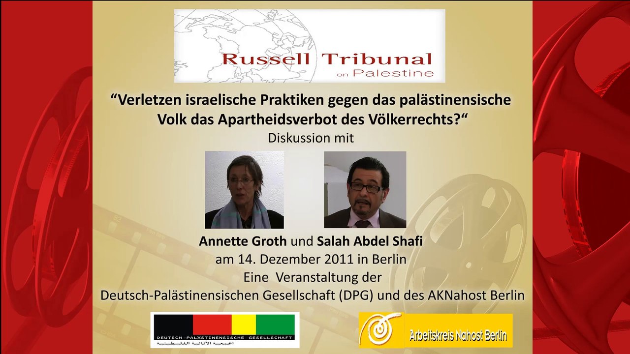 Diskussion in der Veranstaltung zum ‘Russell-Tribunal on Palestine’ am 14. Dezember 2011 in Berlin