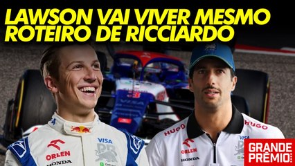 F1: LAWSON vê BATATA-QUENTE cair no colo e precisa PROVAR que merece lugar na RED BULL | GP às 10