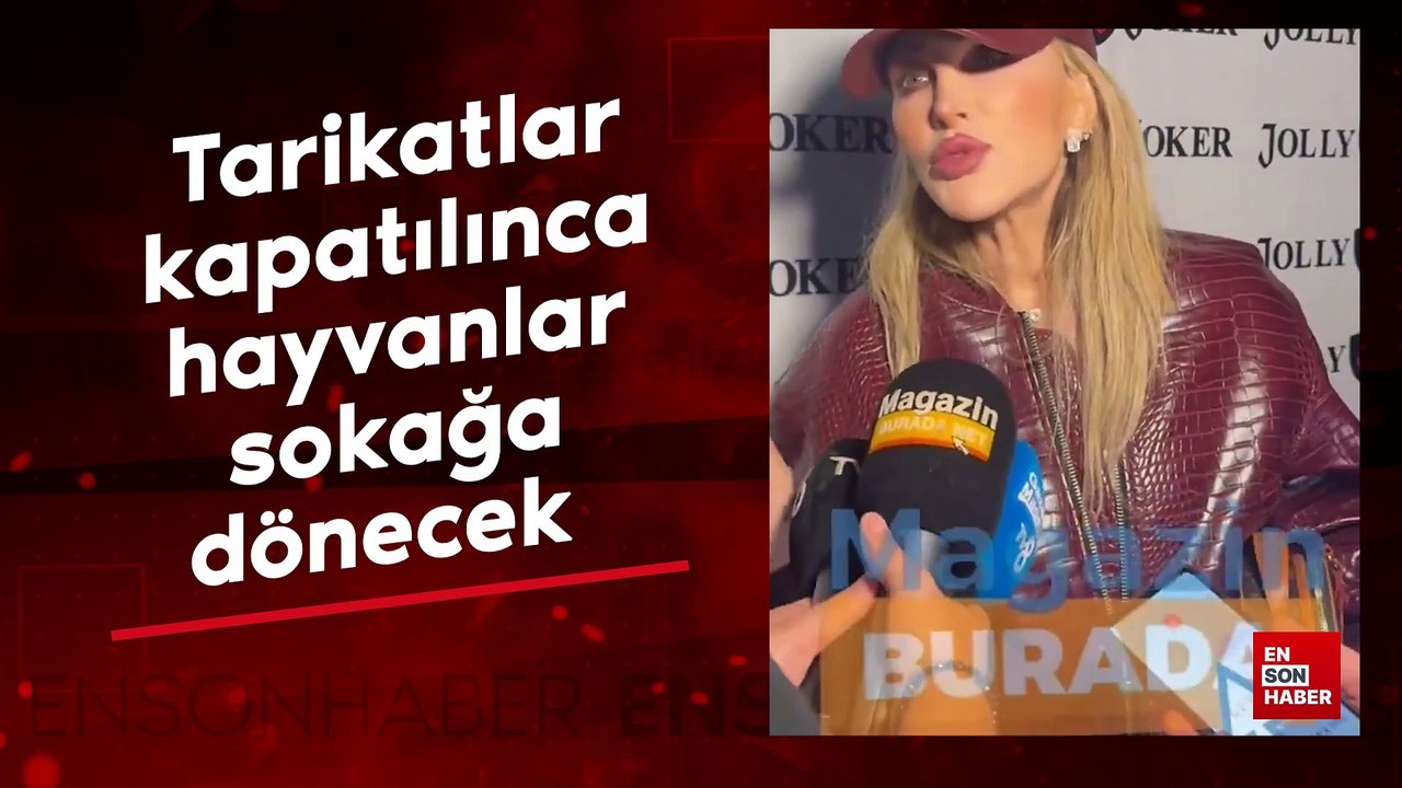 Seren Serengil: Tarikat ve cemaatler kapatılınca hayvanlar sokağa dönecek