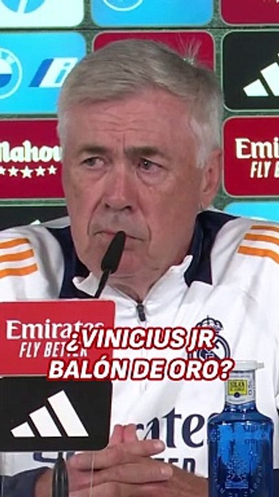 Ancelotti habla tras los últimos rumores que apuntan a que Vinicius va a ganar el Balón de Oro