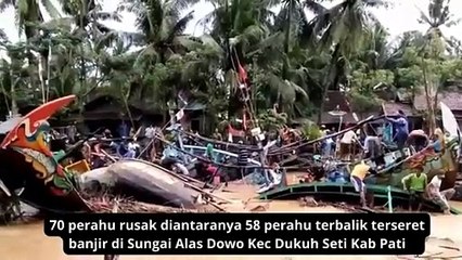 Setelah Gubug, Demak, Sekarang kabupaten Pati Banjir menerjang Desa Dumpil, Kec. Dukuhseti, kab Pati