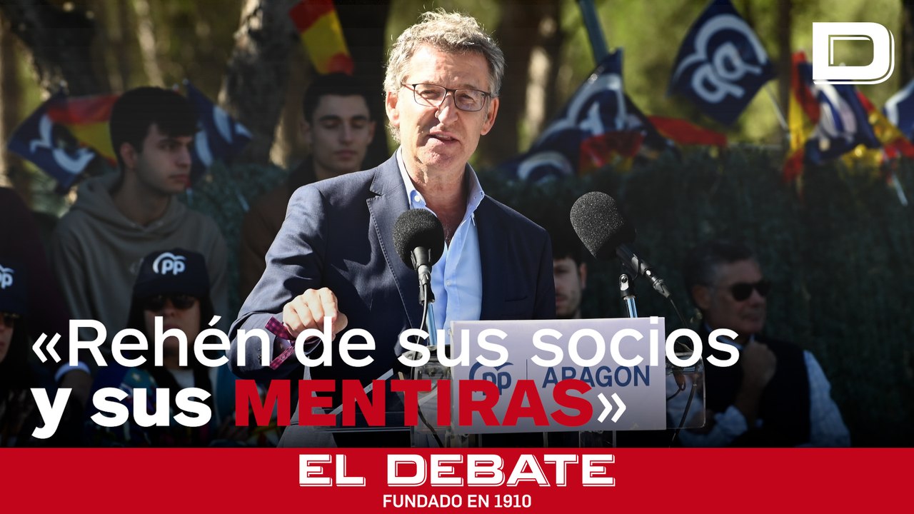 Feijóo arremete contra Sánchez; “cercado por la corrupción y rehén de sus socios y sus mentiras”
