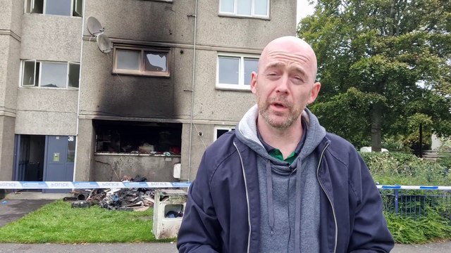 Fire at Saughton block of flats