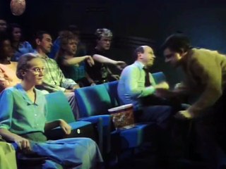 Mr bean is making fun with his girlfriend