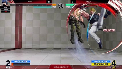 KOF XV Mizuki (K_Rugal_Goenitz) Vs BJRS (Whip_Leona_Heidern) #kofxv