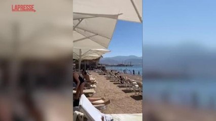 Israele, un bagnino annuncia la morte del leader di Hezbollah Nasrallah: festeggiamenti in spiaggia