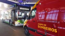 Duas mulheres ficam feridas após frenagem brusca de ônibus do transporte coletivo