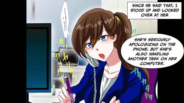 My coworker is always super cool even during over hours, but gradually she opens up...