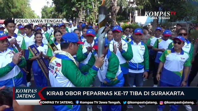Kirab Obor Peparnas XVII Tiba di Surakarta
