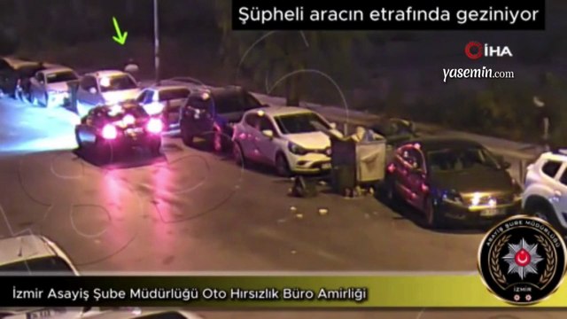 Hırsızlar bunu da yaptı! Çay kaşığı ile otomobil çaldı