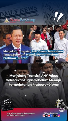 Menjelang Transisi, AHY Fokus Selesaikan Tugas Sebelum Menuju Pemerintahan Prabowo-Gibran