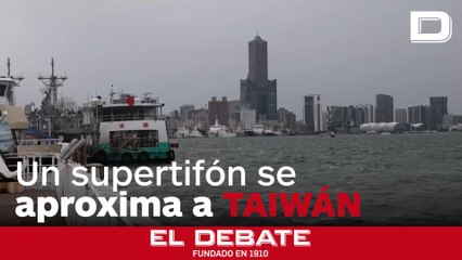 El supertifón Krathon se aproxima a Taiwán con rachas de viento de hasta 245 km/h