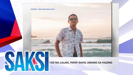 SAKSI Recap: 18-anyos na lalaki, patay dahil umano sa hazing (Originally aired on Sept. 30, 2024 )