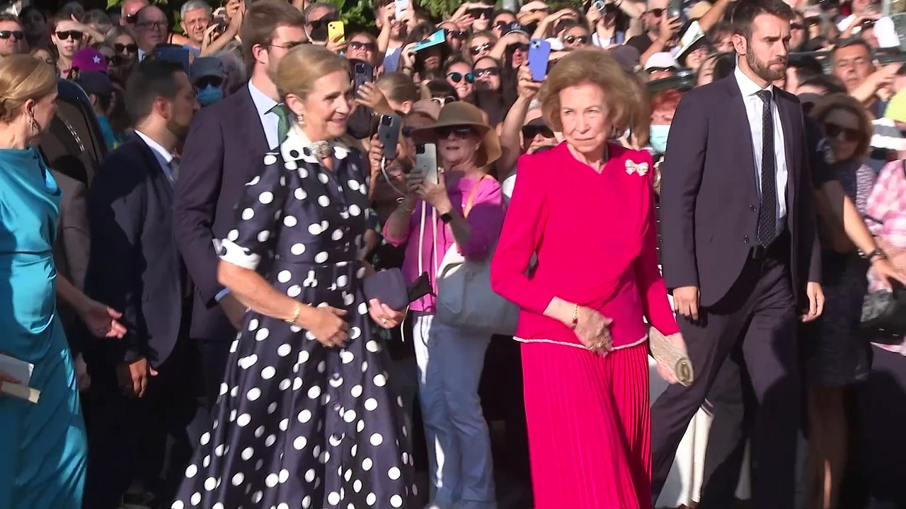 La reina Sofía brilla con luz propia en la boda de Teodora de Grecia y Matthew Kumar en Atenas
