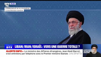 Liban: “Il est obligatoire pour tous les musulmans de soutenir le peuple libanais et le fier Hezbollah”, communique Ali Khamenei, guide suprême d’Iran