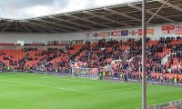 Blackpool celebrate Burton victory