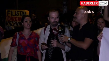 İstanbul'da Filistin ve Lübnan İçin Protesto Gösterisi