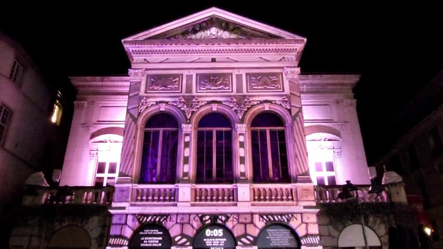 Mapping vidéo Bicentenaire du Théâtre Charles Dullin à Chambéry
