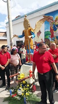 Procesión de San Miguel Arcángel de la Catedral de Tegucigalpa