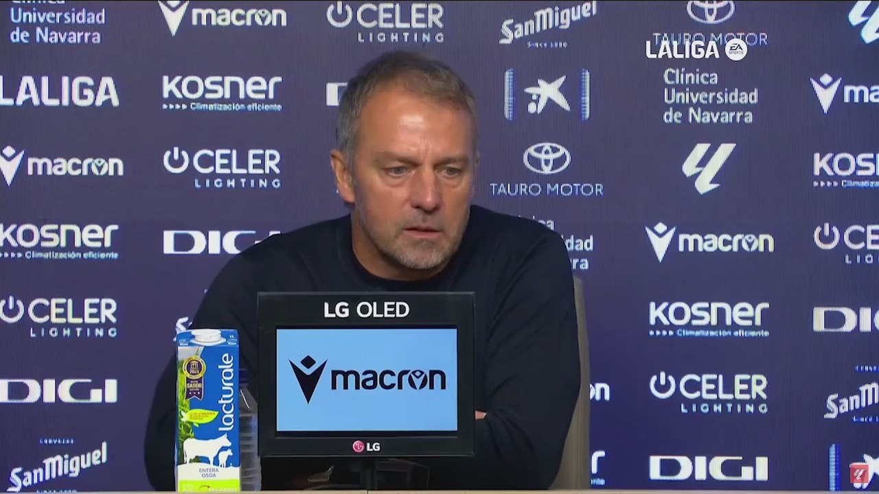 Rueda de prensa de Flick tras el Osasuna 4 - FC Barcelona 2