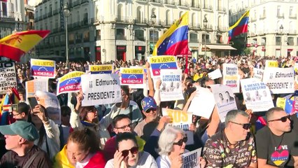 La Puerta del Sol vuelve a llenarse para protestar contra el régimen de Maduro