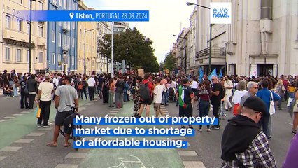 Thousands protest across Portugal against unaffordable house prices and rents