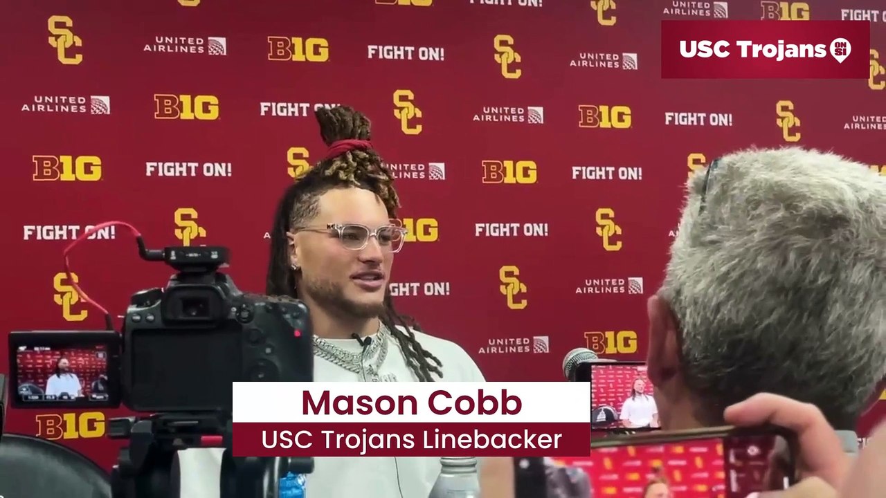 USC Trojans Linebacker Mason Cobb, USCs Beats Wisconsin