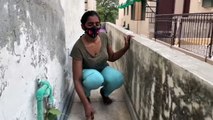 Desi Hot Girl Terrace Cleaning Vlog Pakistani Women Daily Routine Work vlog