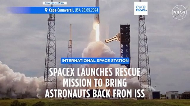 SpaceX launches rescue mission to bring stranded astronauts back from ISS