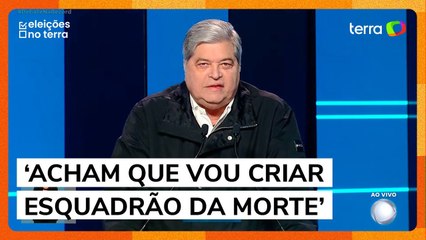 Datena diz em debate que sempre defendeu ‘tiroteio contra bandido, mas dentro da legalidade’