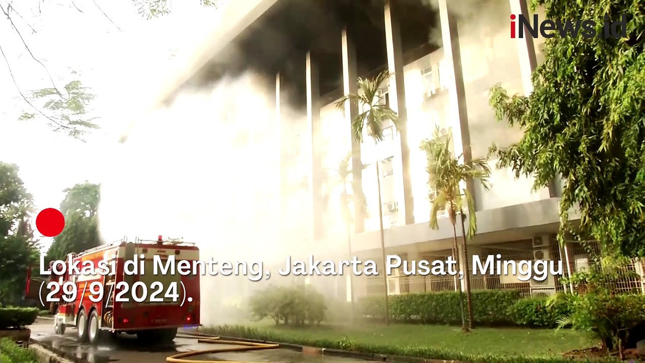 Gedung Bakamla di Jakpus Kebakaran, Asap Hitam Membumbung Tinggi