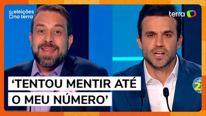 Marçal tenta associar número do PT a Boulos, que percebe e rebate durante debate da Record