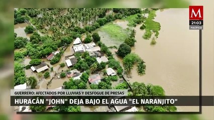 Inundaciones en El Naranjito por huracán 'John' y desfogue de presas