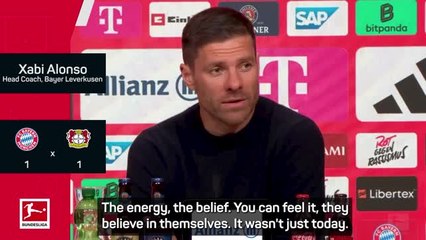 Alonso happy with a point against 'very good' Bayern